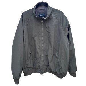 Cherokee Vintage Mens Fleece Lined‎ Olive Green XL Bomber Jacket Workwear Rugged